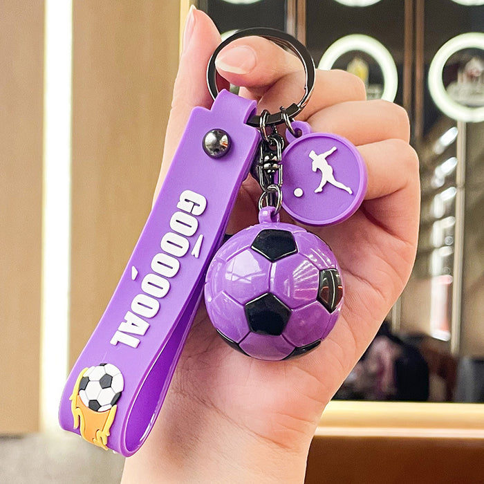 Wholesale Cartoon Doll Football Silicone Keychain JDC-KC-Benxin037