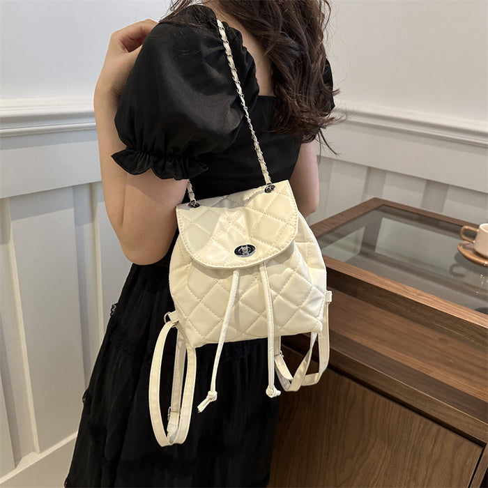 Wholesale Leisure chain hand-held small backpack, new stylish and personalized single shoulder diagonal cross backpack