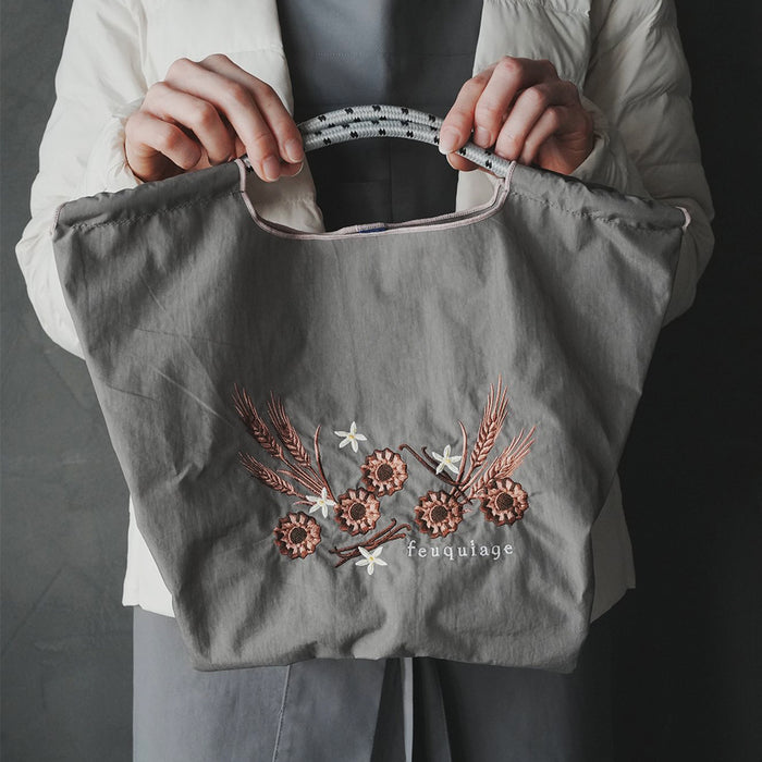 Wholesale Canvas bag embroidery shopping bag tote bag large capacity bag women' s handbag crossbody bag