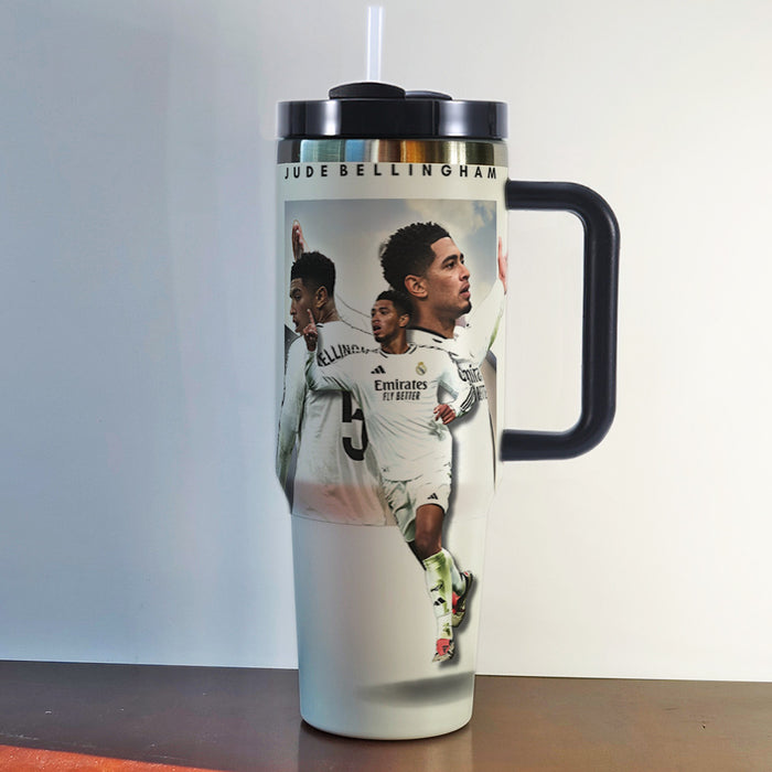 Wholesale Tumbler Stainless Steel Insulated Mug,  40oz Large Capacity,  Football Style