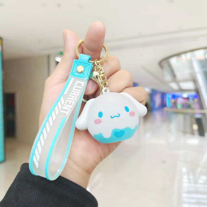 Wholesale Glowing Cute Silicone Pendant Keychain JDC-KC-HuJian005