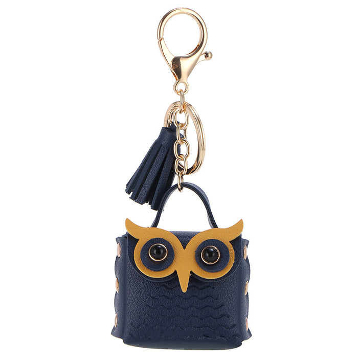 Wholesale Owl Keychain Mini Bag Cartoon Multicolor Coin Purse Rivet Owl Small Bag Gift Pendant