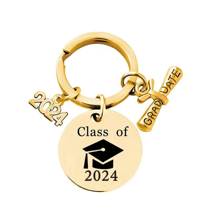 Wholesale Engraved Graduation Season Stainless Steel Keychain JDC-KC-Mingl004