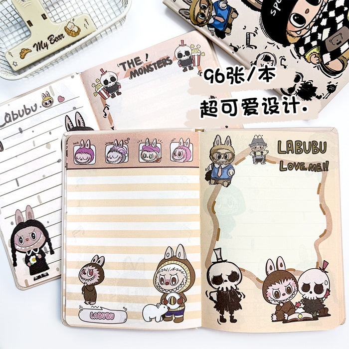 Wholesale 5pcs Rock Color Page Hard Cover Notebook Painted Printed Notepad Diary Hand Ledger