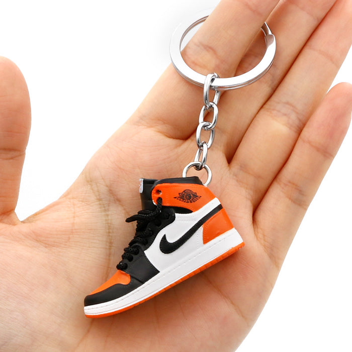 Wholesale PVC Mini Basketball Shoe Keychain JDC-KC-QLPing008