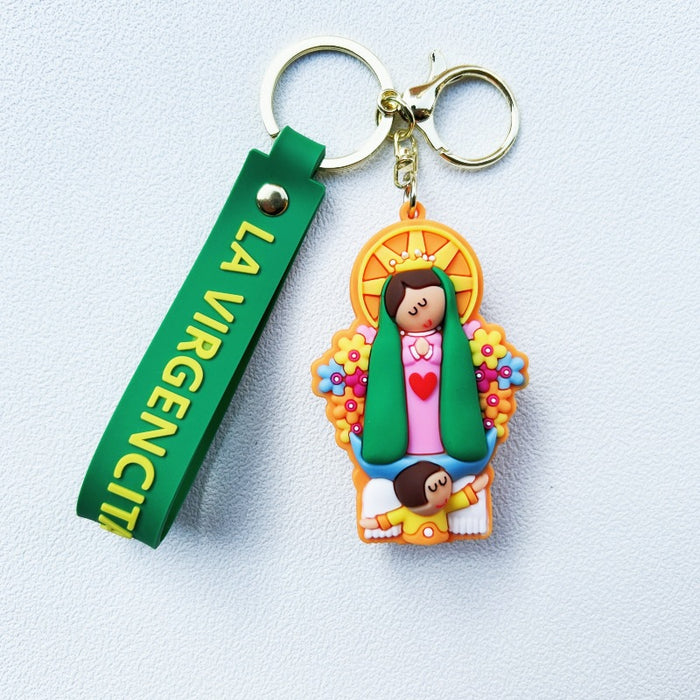 Wholesale PVC Cartoon Doll Russian Doll Keychain JDC-KC-WuYi232