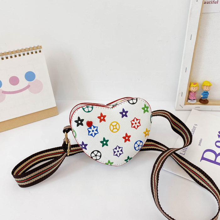 Wholesale PU Children's Bag Heart Shaped Crossbody Bag (F) JDC-SD-FuZun007