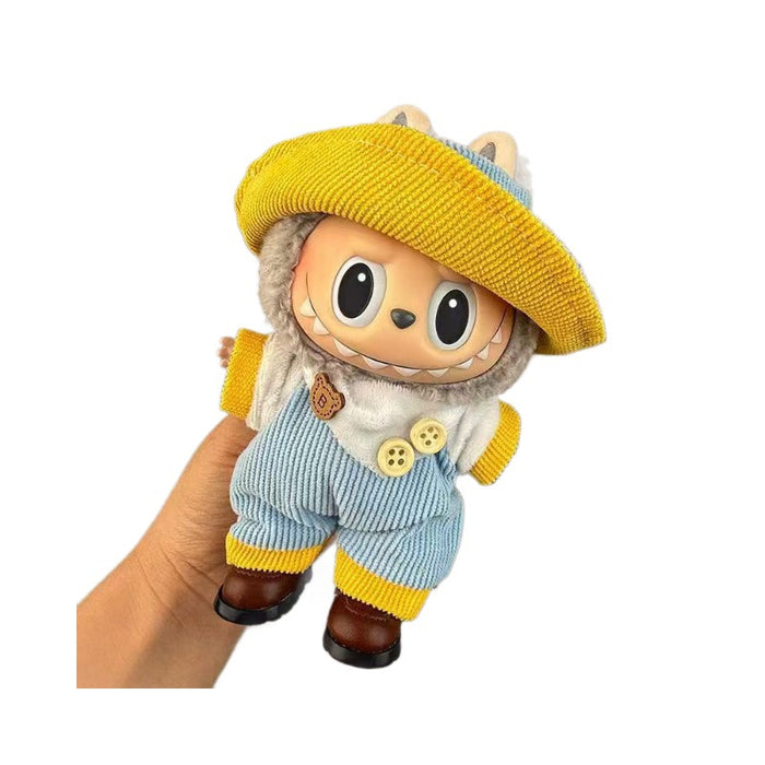 Wholesale Wearable Baby Clothes 17cm Doll Cute  Suit Skirt Plush Clothes