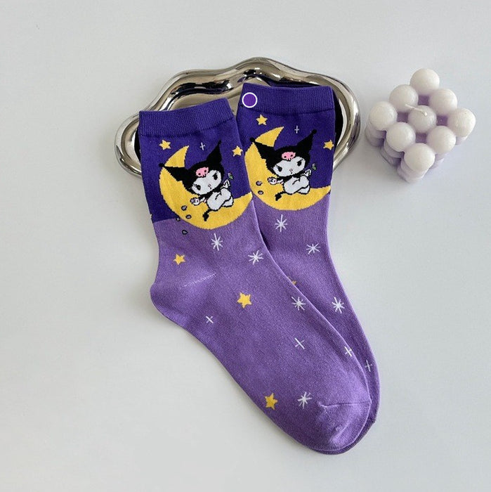 Wholesale Socks Children Cartoon Medium Tube Women's Socks Long Tube Socks