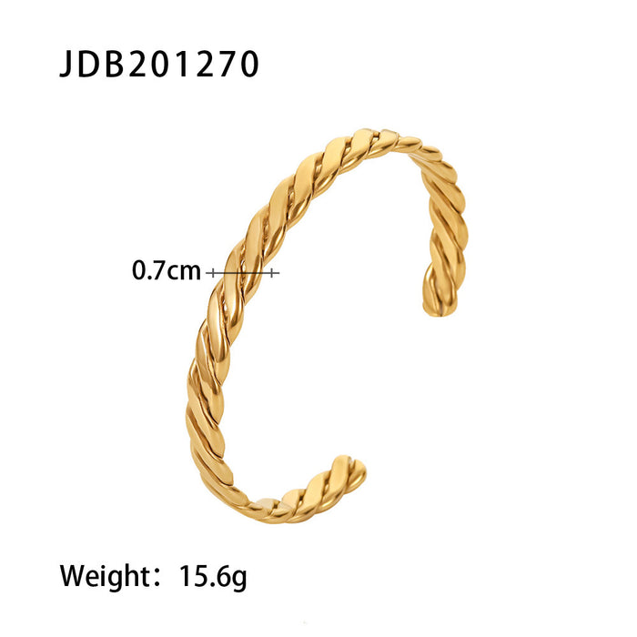Wholesale Vintage Zircon Stainless Steel Bracelet for Women