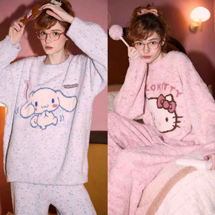 Wholesale Autumn and Winter Cartoon Cute Warm Winter Home Clothes Pajamas JDC-PJ-MZL003