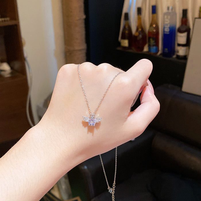 Wholesale Titanium Steel Micro Inlaid Zircon Clavicle Chain
