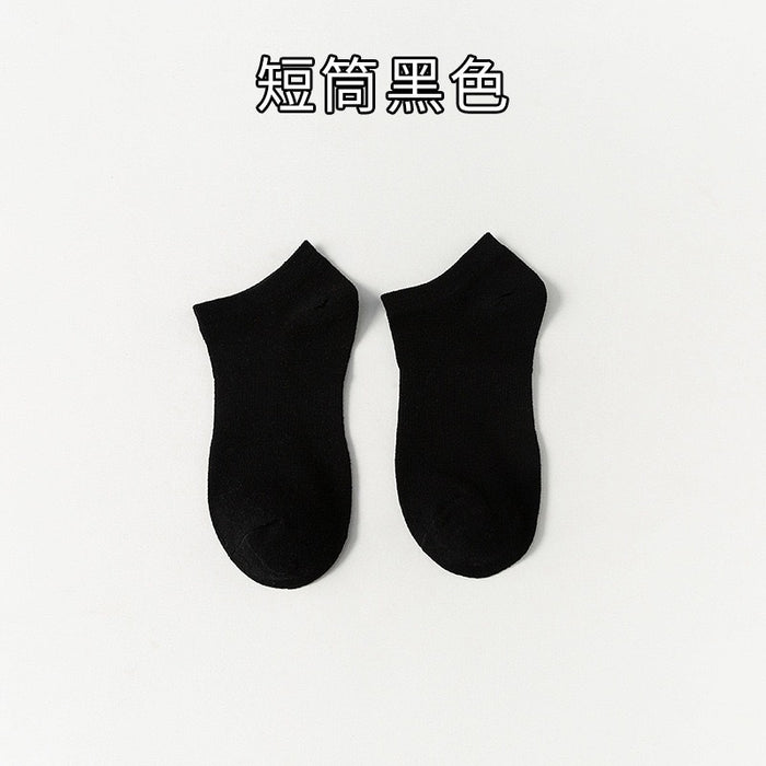 Wholesale Black socks, mid length socks, white sports socks, cotton socks