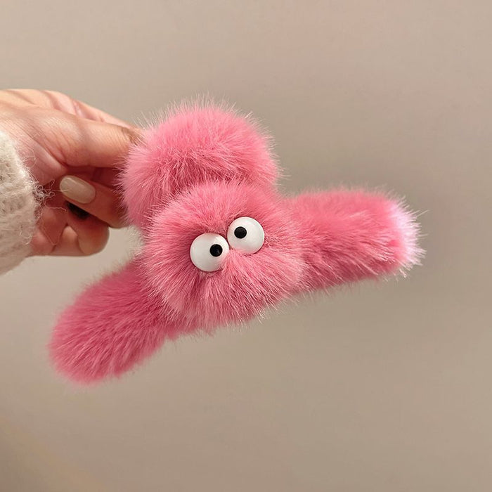 Wholesale Cute plush hair claw clip shark clip