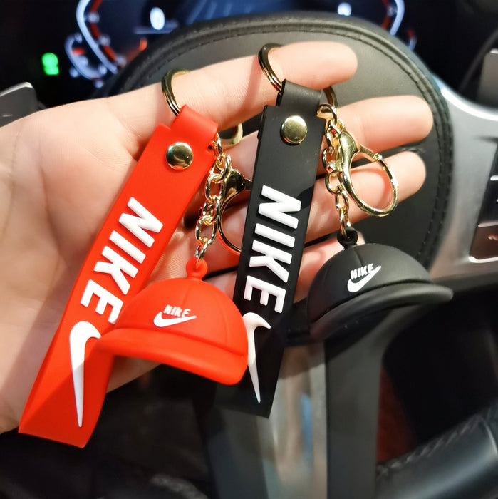 Wholesale Cartoon Glue Nike Hat Keychain Pendant JDC-KC-ZT005