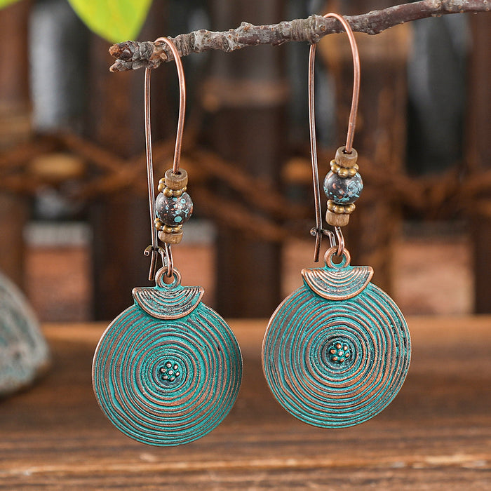 Wholesale Bohemian Geometric Hollow Tassel Earrings for Party Fashion Accessory MOQ≥2