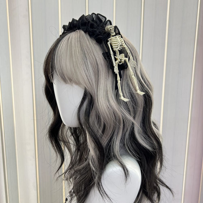 Wholesale sweet cool dark wind vampire skeleton lace hairband