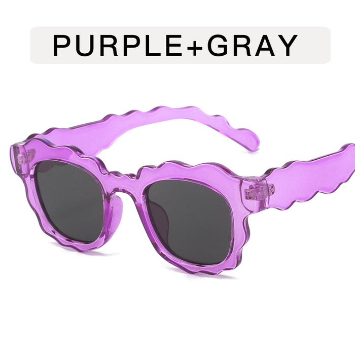 Wholesale Wave sunglasses, cloud personality runway sunglasses, fashionable and versatile sunglasses