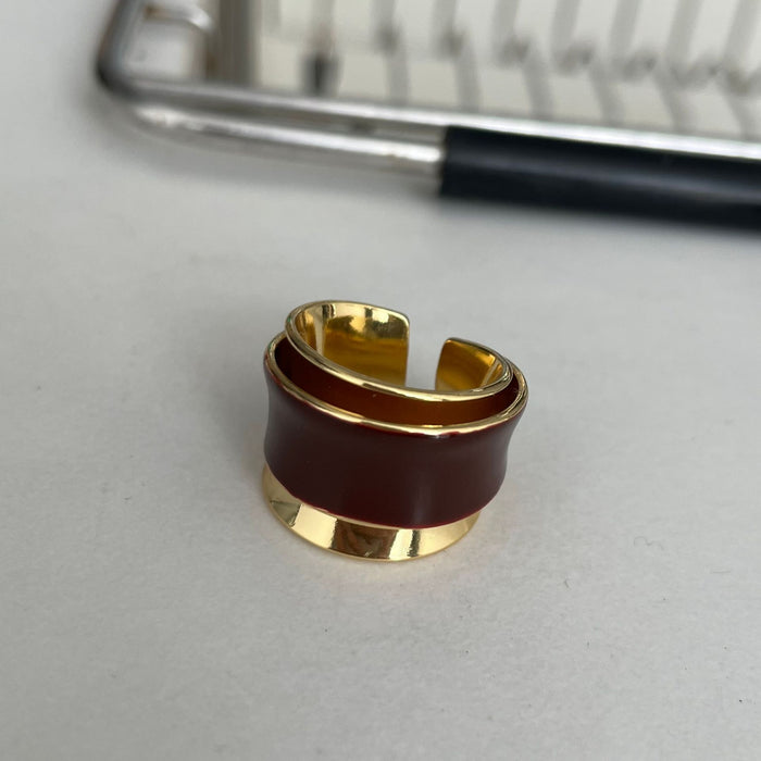Wholesale Double opening double-layer ring design with a sense of design