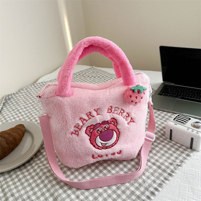 Wholesale New Cartoon Bear F Bag Cute Stiffy Crossbody Bag Three-eye Coin Purse