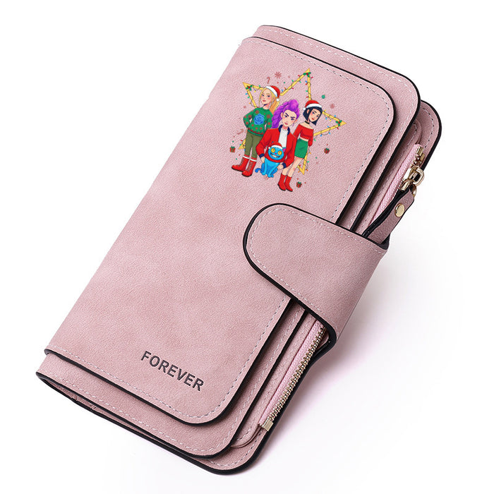 Wholesale PU Kpop Devil Hunter Wallet For Women Cute Multi Function Coin Card Holder Casual Everyday Use