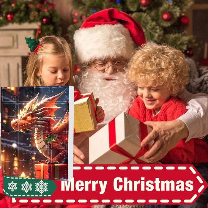 Wholesale Christmas Advent Day Blind Box Cute Baby Dragon Acrylic Ornament