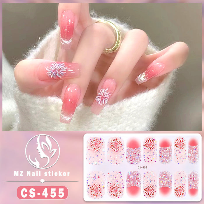 Wholesale Colorful Fireworks Nail Stickers Nail Art Stickers JDC-NS-ARS007