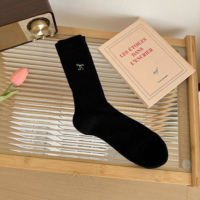 Wholesale Pile up socks, bow tie, mid tube socks