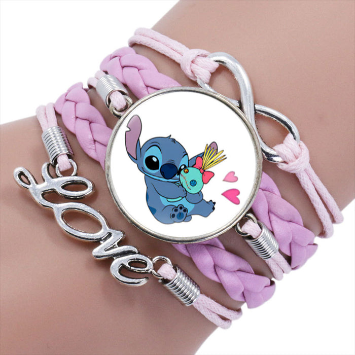 Wholesale Cartoon Braided Multi-layer Gemstone Bracelet JDC-BT-NH019