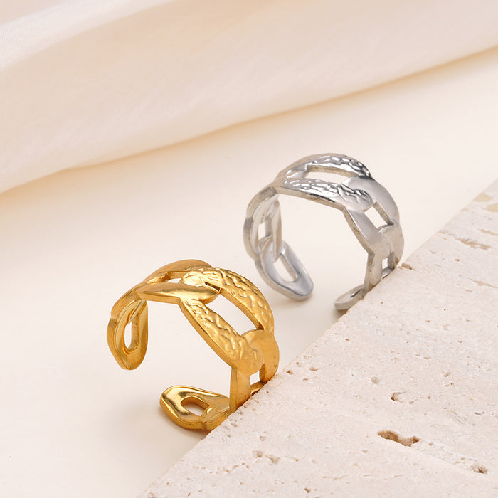 Wholesale NK chain stainless steel open ring