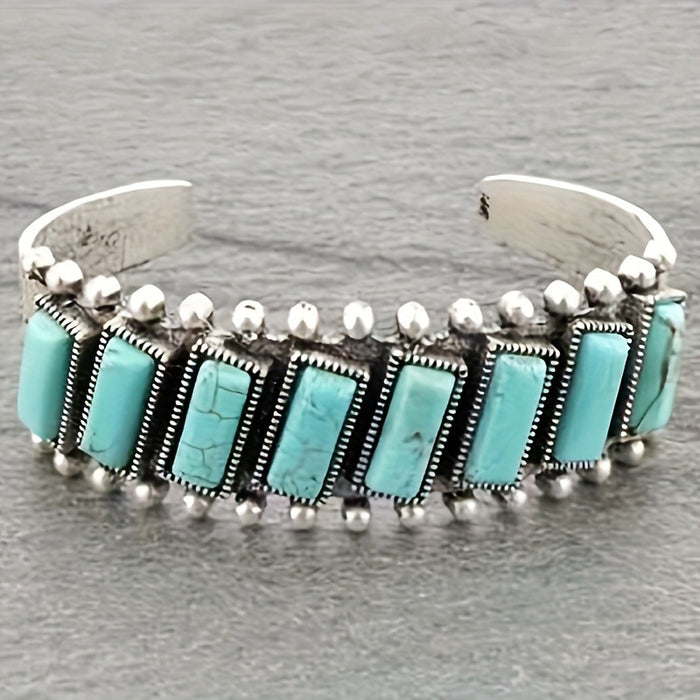 Wholesale Bohemian Natural Turquoise Retro Bracelet