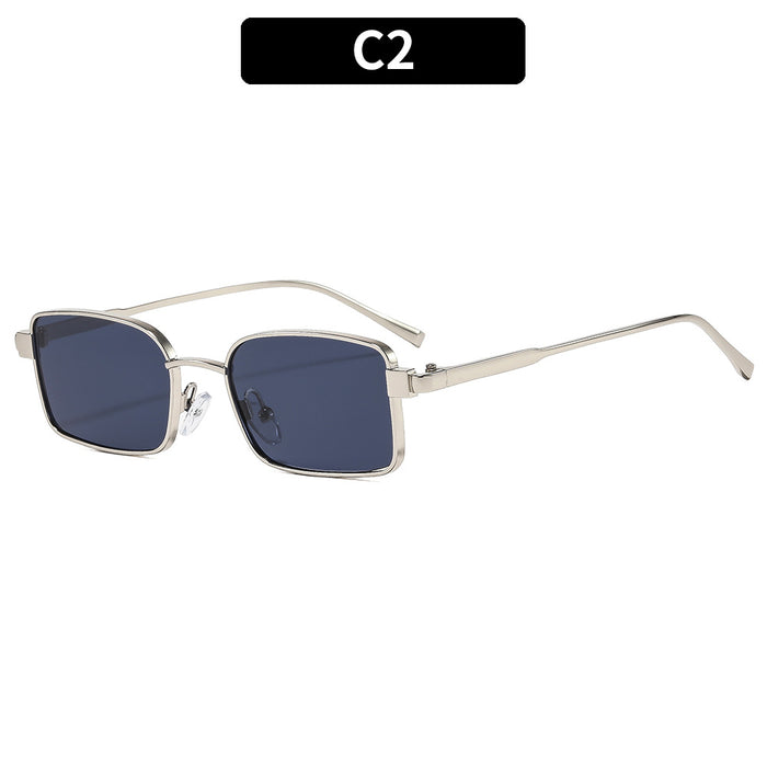 Wholesale Metal Cat-Eye Retro Square Sunglasses Gold Frame Gray Lenses UV400 for Women Party Outdoor Driving