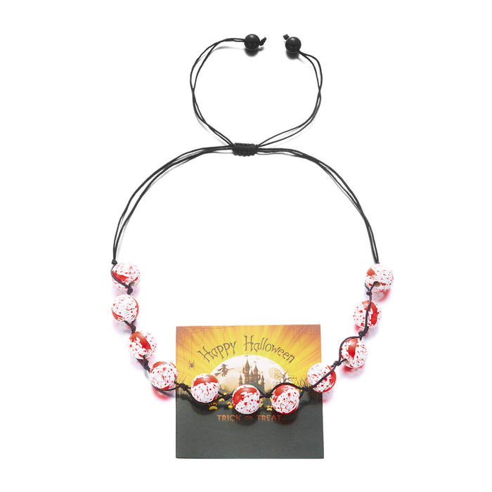 Wholesale Funny Necklace for Women Creative Pumpkin Ghost Face Pendant Clavicle Chain  Party Accessories