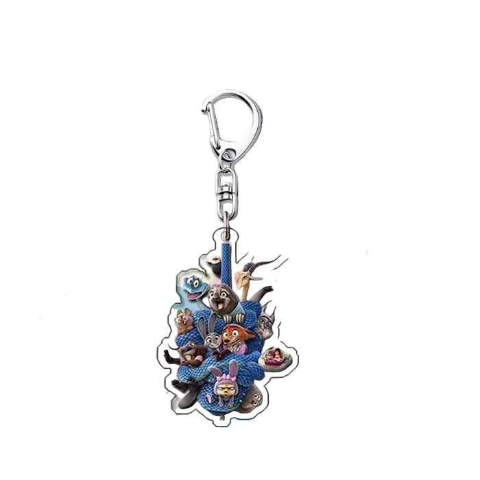 Wholesale Cute cartoon acrylic keychains for couples.