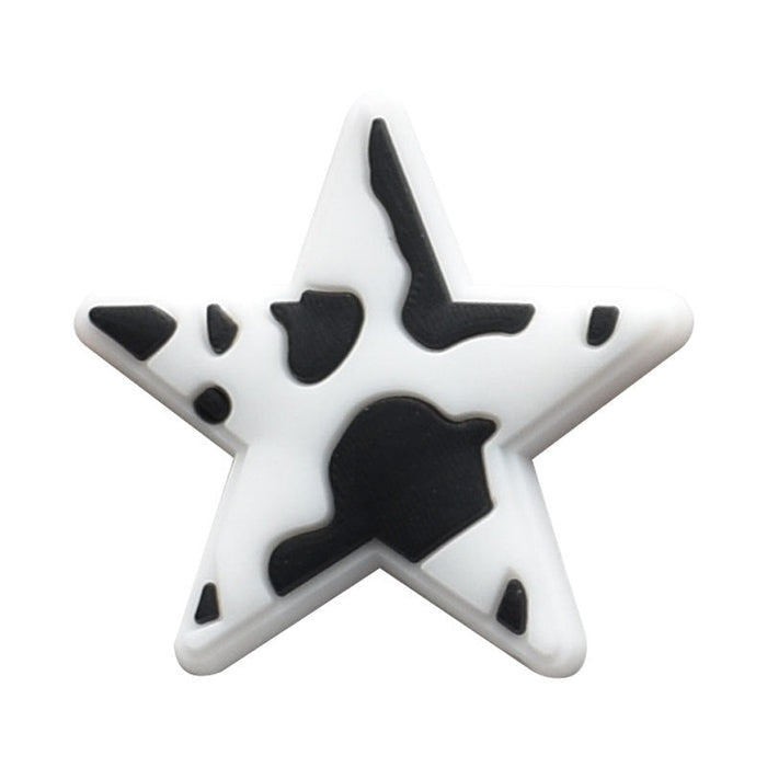 Wholesale 100 PCS PVC Cartoon Western Cowboy Style Cow Pattern DIY Shoe Buckle JDC-SC-RYY005