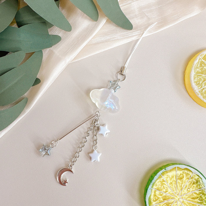 Wholesale Original brilliant starry sky mobile phone lanyard earphone set hanging chain