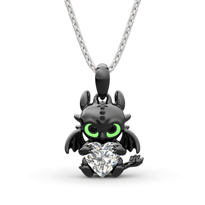 Wholesale Halloween Dark Cartoon Dragon Necklace JDC-NE-jinmiao002