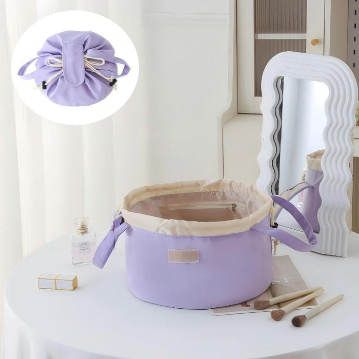 Wholesale Trendy Pink Makeup Bag Large Capacity Oxford Waterproof Travel Cosmetic Organizer Everyday Boutique Fashion Accessory