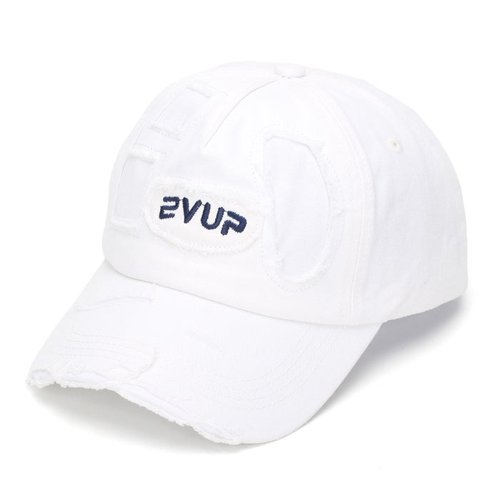 Wholesale Stylish Camouflage Torn Baseball Cap Sun Protection Embroidered Curved Brim Casual Hat for Men Women