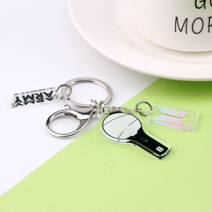 Wholesale Idol Acrylic Double Sided Transparent Keychain JDC-KC-RuiYuan001