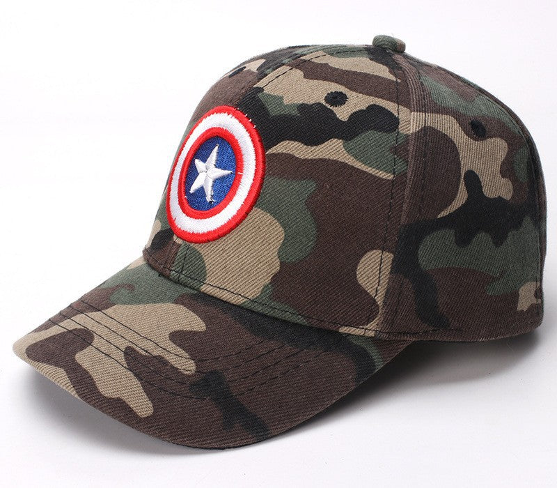 Wholesale Camouflage Boys Baseball Cap Wide Brim Adjustable Summer Sun Hat