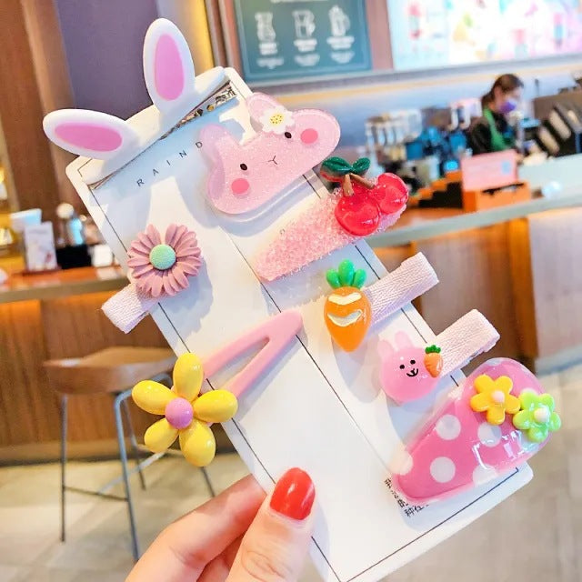 Wholesale Baby hairpins,  children' s hairpins,  cute bowknot fabric clips,  small size,  no hair damage