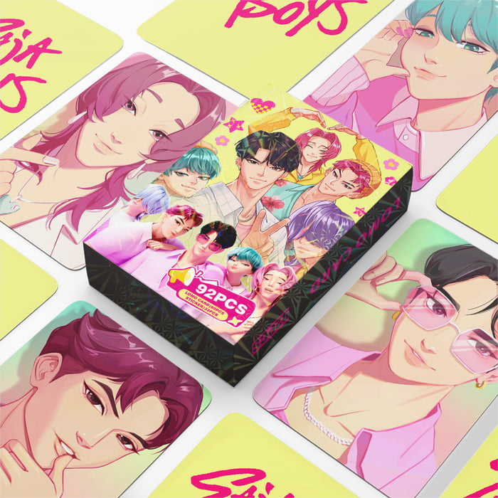 Wholesale 92 K-pop collectible photo cards mini stickers and LOMO cards