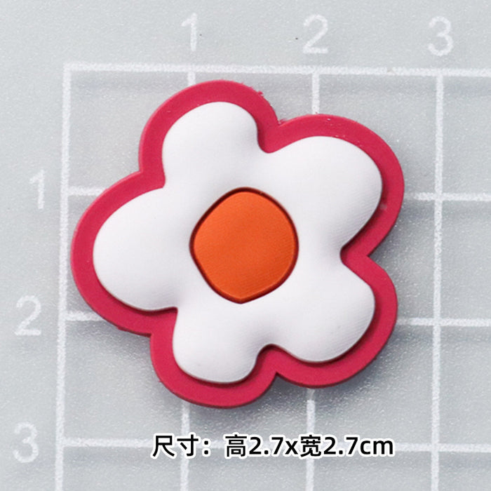 Wholesale 5pcs Cartoon bear soft rubber accessories cream rubber mobile phone case hole shoes hair accessories material bag