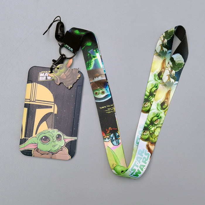 Wholesale Cartoon Anime Bus Card Holder Lanyard Keychain Work Badge