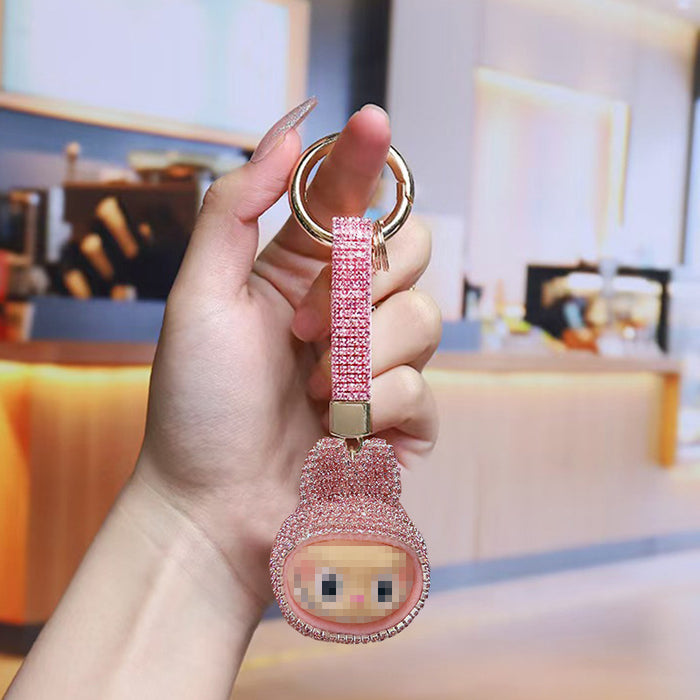 Wholesale Cute cartoon rhinestone keychain