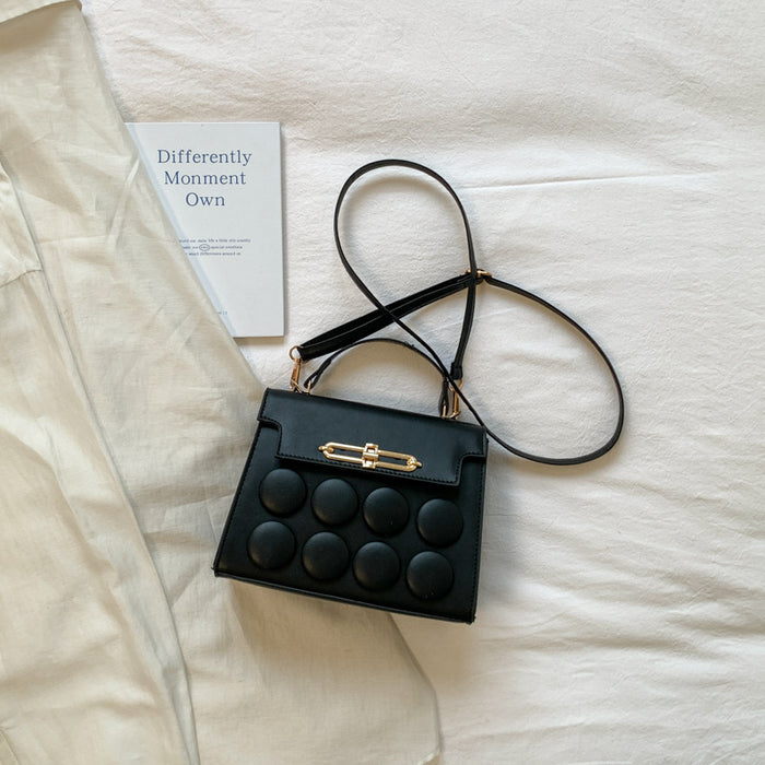 Wholesale Small Pu Handbag with Sewing Thread Design for Daily Matching Fashion Accessory