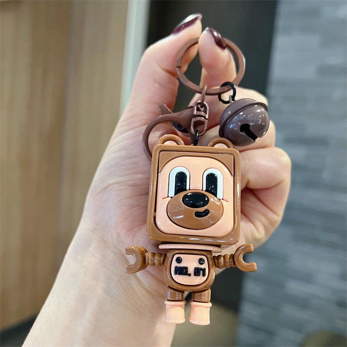 Wholesale Cute PVC cartoon puppy keychains