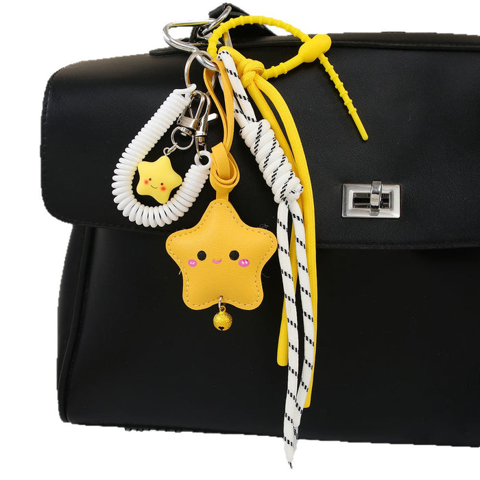 Wholesale Keychain Pendant Five-Pointed Star Braided Rope Bag Pendant