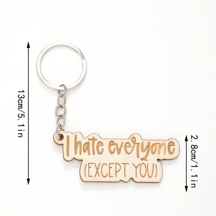 Wholesale Wooden Keychain Mother's Day JDC-KC-YiTian003